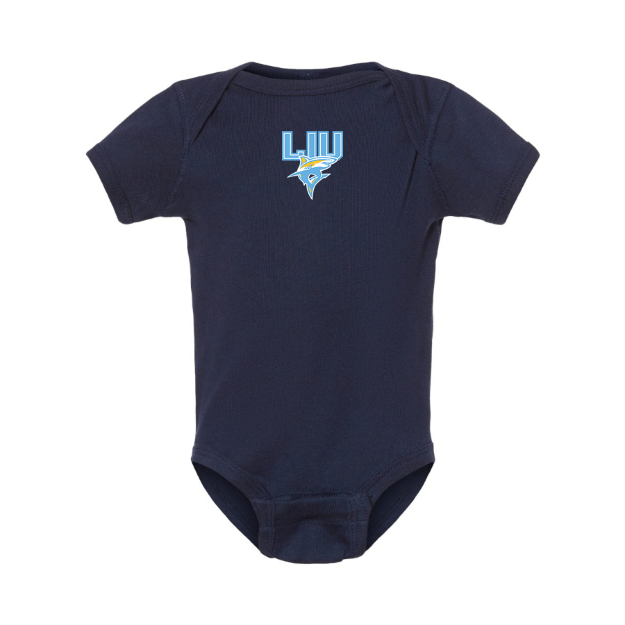 LIU Brooklyn Blackbirds Logo Baby Romper Onesie