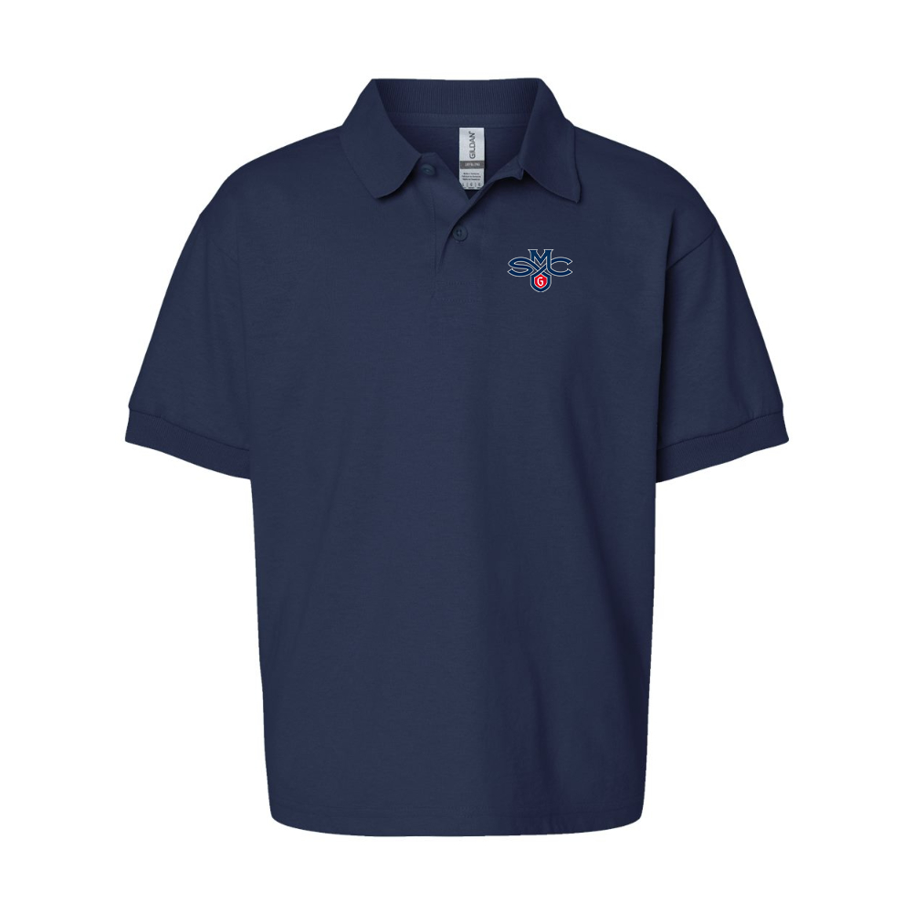 Youth Saint Marys Gaels Logo Gildan Dry Blend Jersey Polo