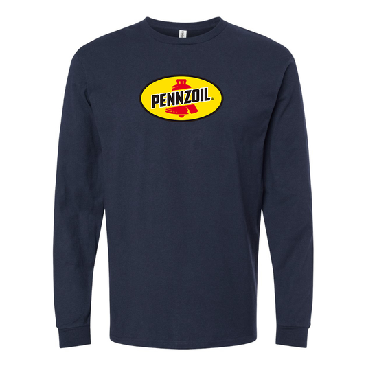 Youth Pennzoil Logo Cotton Long Sleeve T-Shirt