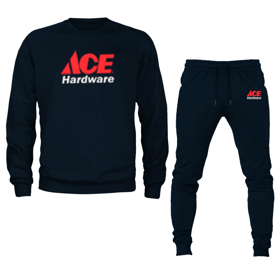 Men's ACE Hardware Logo Crewneck Sweatshirt Joggers Suit