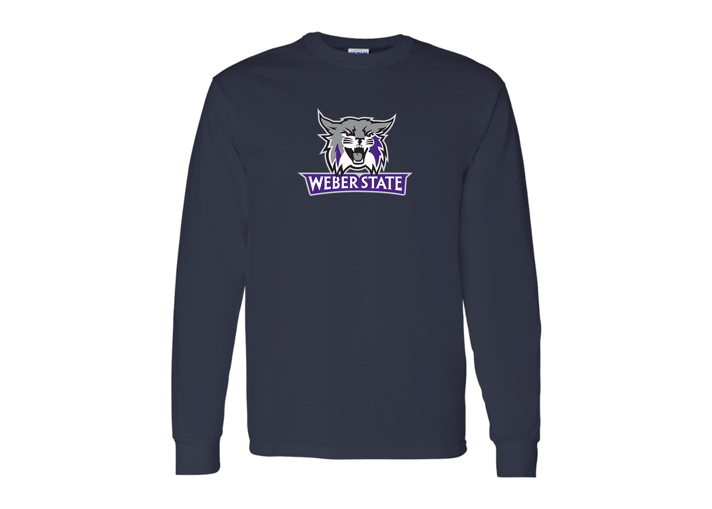 Men's Weber State Wildcats Gildan Heavy Cotton Long Sleeve T-Shirt