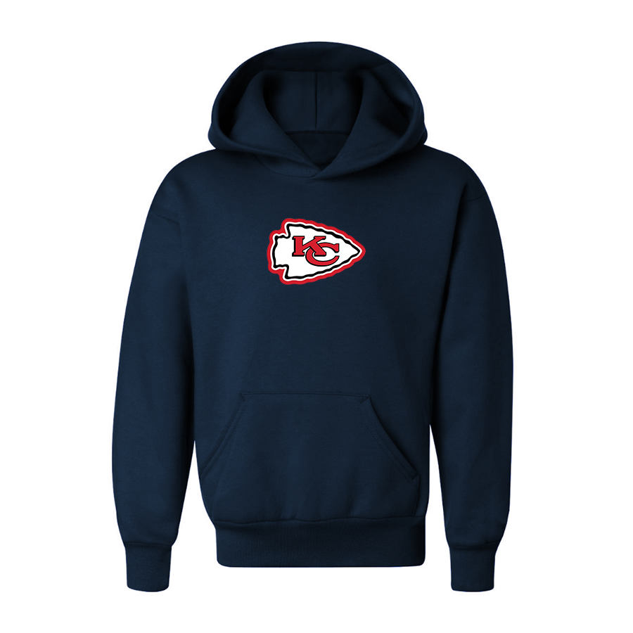 Youth KC Chiefs Logo Pullover Hoodie