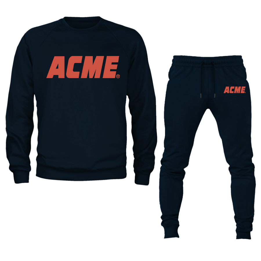 Men's ACME Logo Crewneck Sweatshirt Joggers Suit