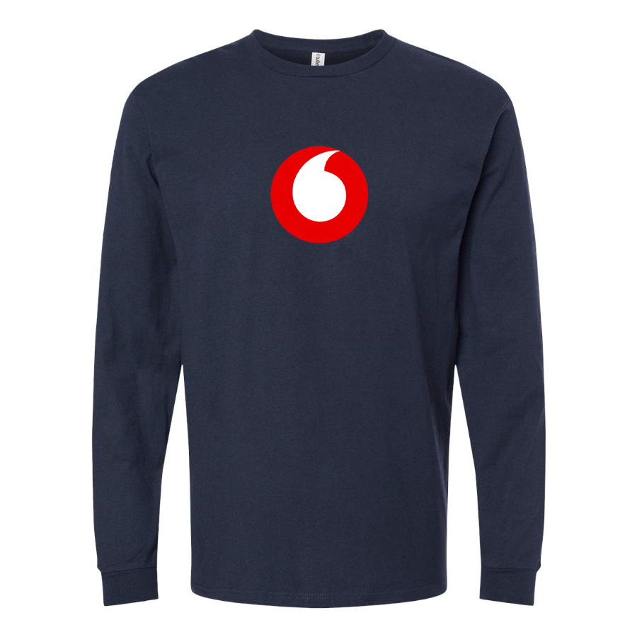 Youth Vodafone Logo Cotton Long Sleeve T-Shirt