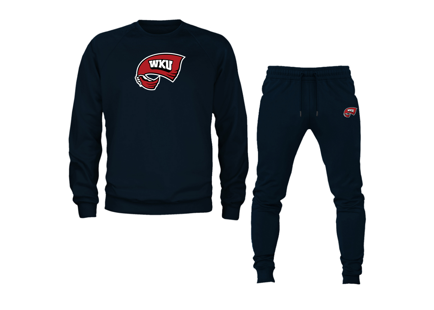 Men's Western Kentucky Hilltoppers Crewneck Sweatshirt Joggers Suit