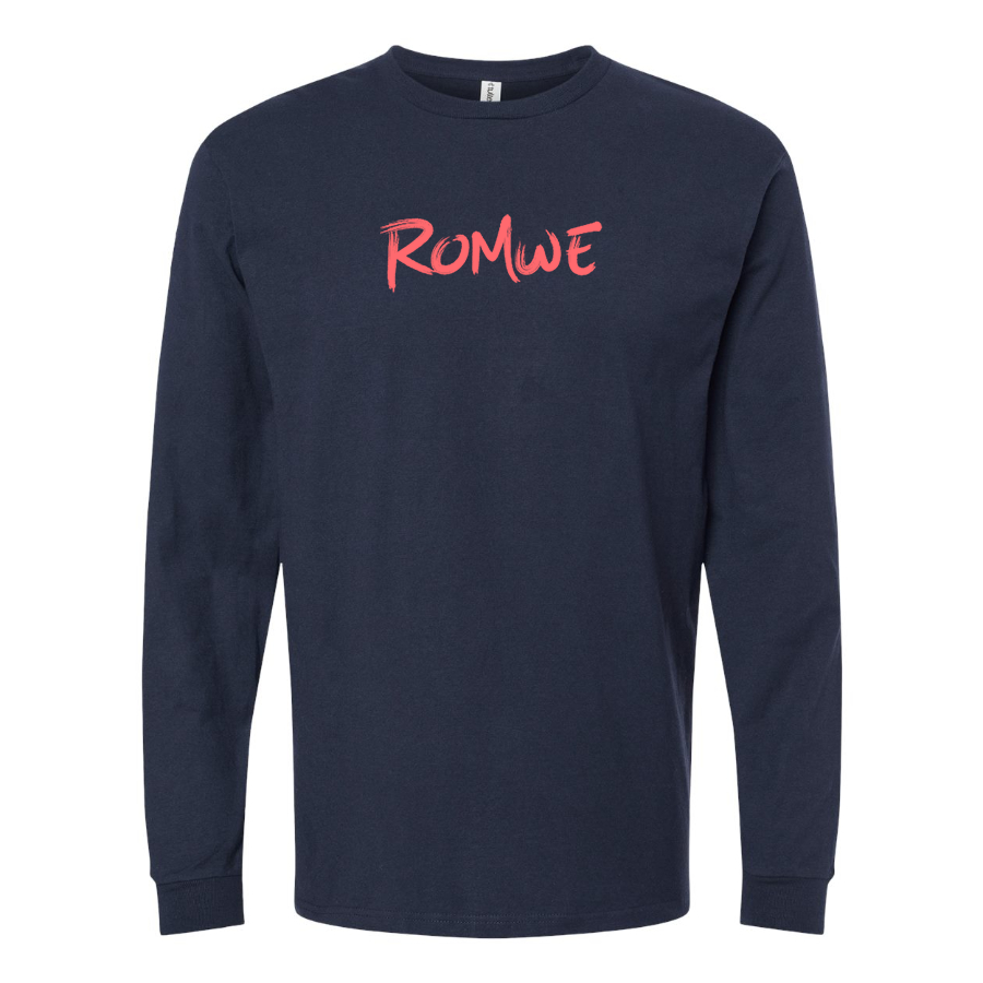 Youth Romwe Logo Cotton Long Sleeve T-Shirt