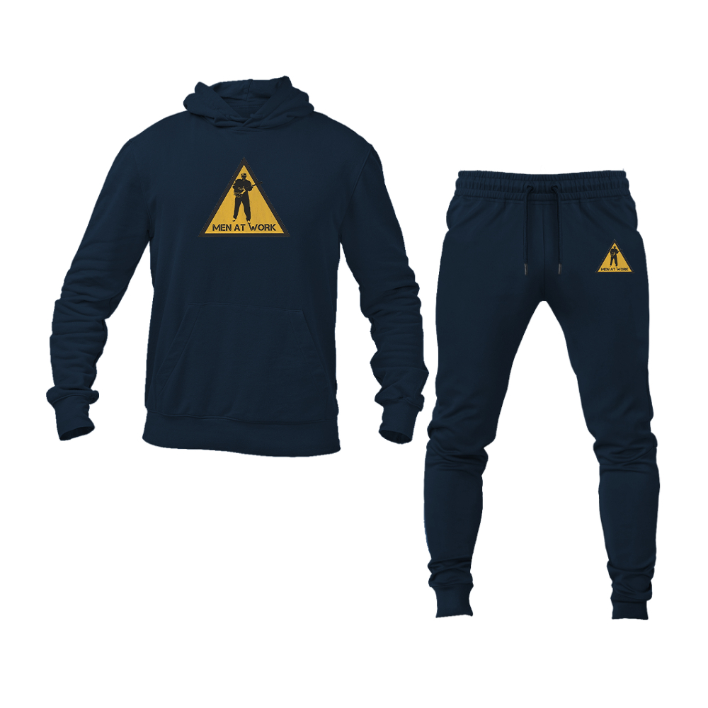 Men's Men at Work Logo Hoodie Joggers Set