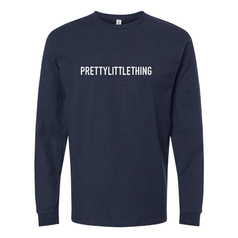 Men's Pretty Little Thing Logo Long Sleeve T-Shirt