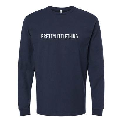 Men's Pretty Little Thing Logo Long Sleeve T-Shirt