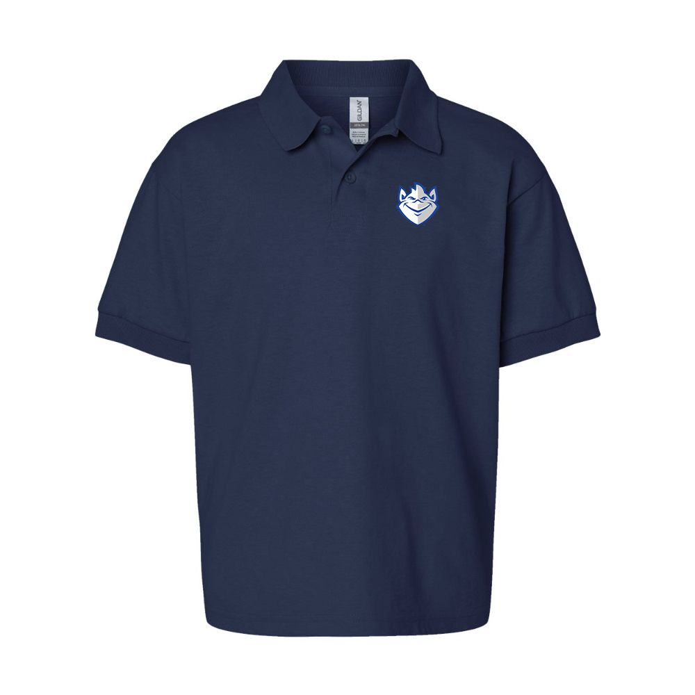 Youth Saint Louis Billikens Logo Gildan Dry Blend Jersey Polo