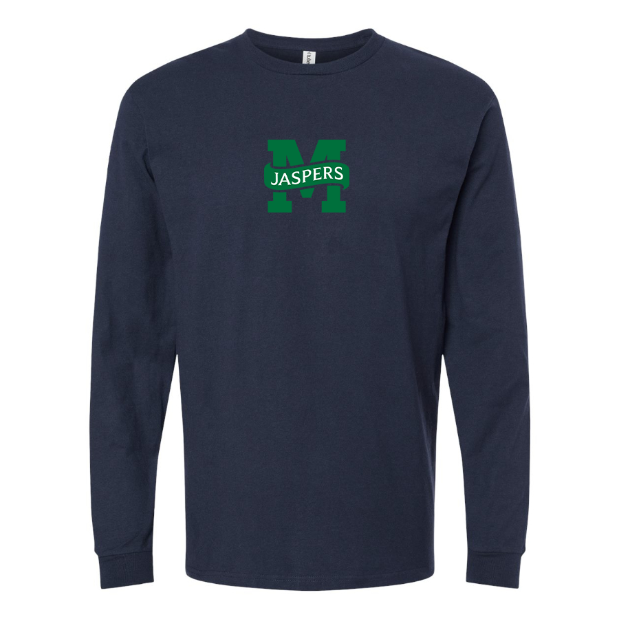 Youth Manhattan Jaspers Logo Cotton Long Sleeve T-Shirt