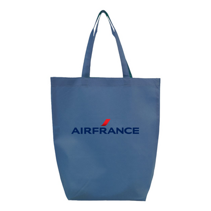 Air France Logo Q-Tees Non-Woven Gusset Bottom Tote