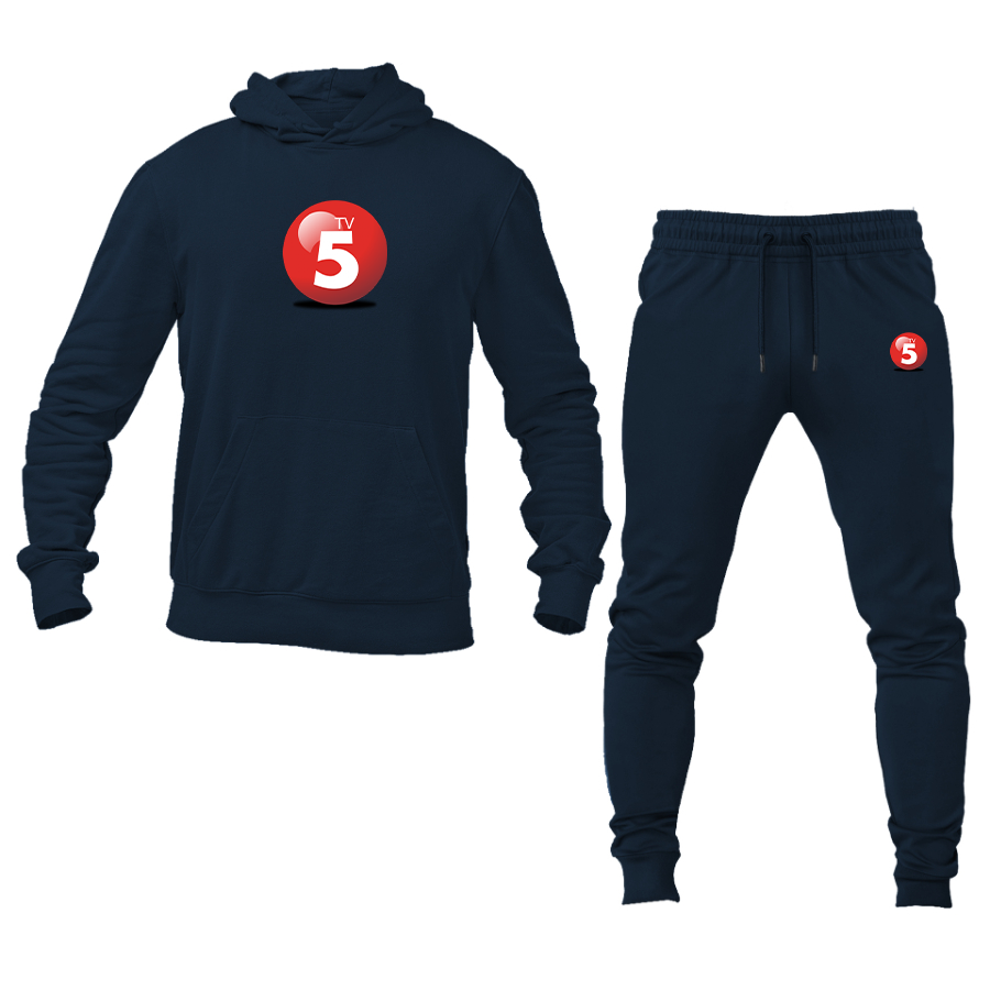 Men's ABC TV5 Logo Hoodie Joggers Set