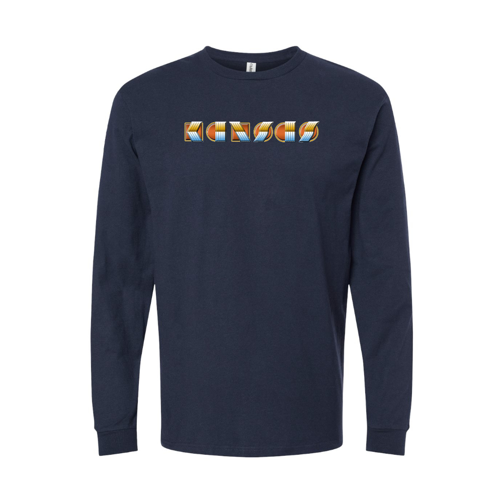 Youth Kansas Logo Cotton Long Sleeve T-Shirt