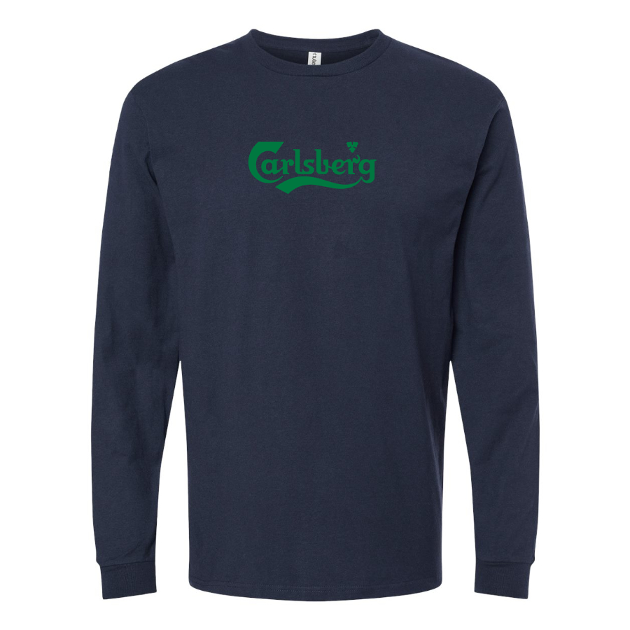 Youth Carlsbery Logo Cotton Long Sleeve T-Shirt