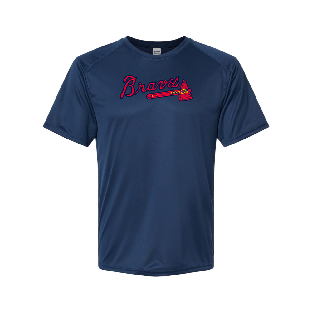 Men's Atlanta Braves Logo Polyester T-Shirt