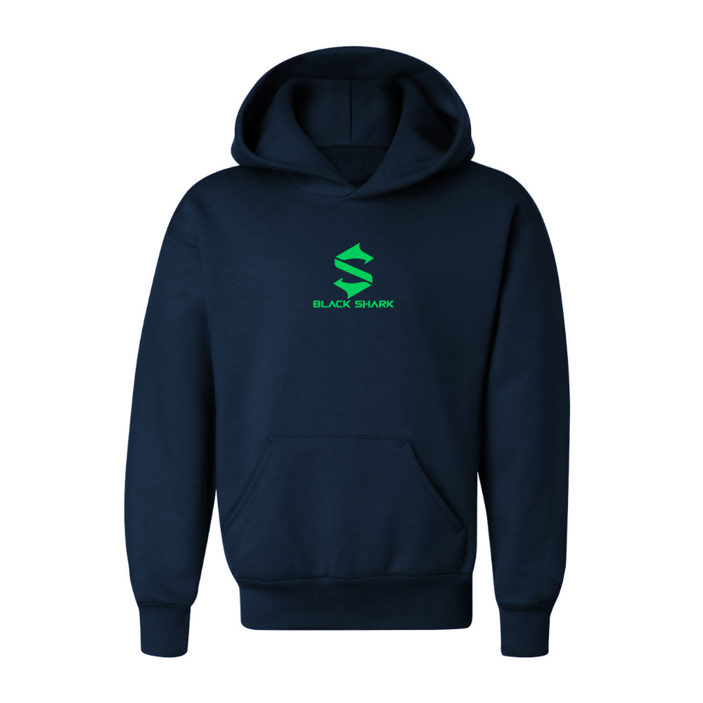 Youth Black Shark Logo Pullover Hoodie