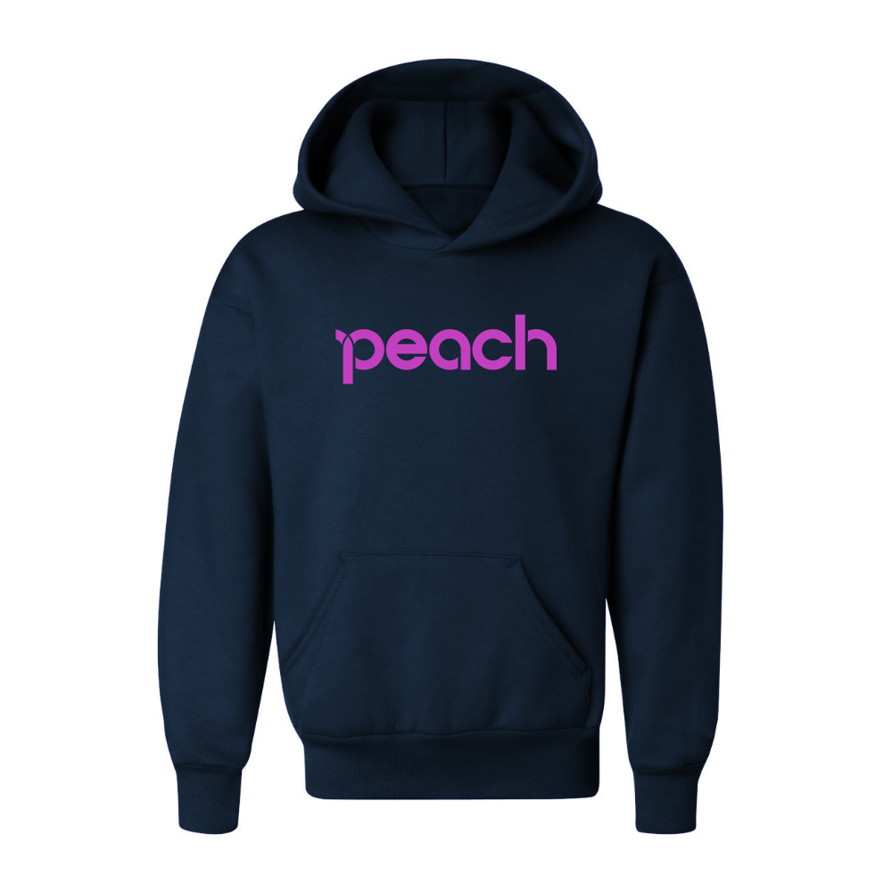 Youth Peach Aviation Logo Pullover Hoodie