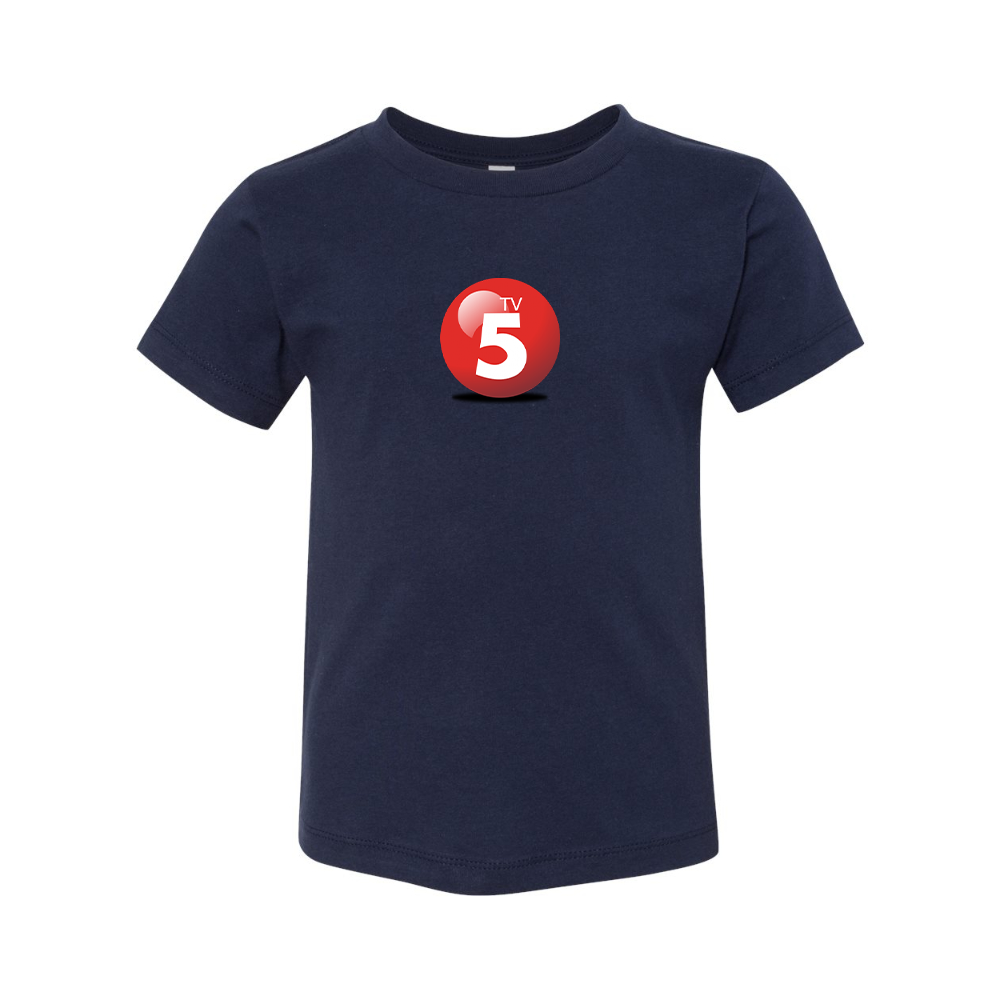 ABC TV5 Logo BELLA  CANVAS Toddler Jersey Tee