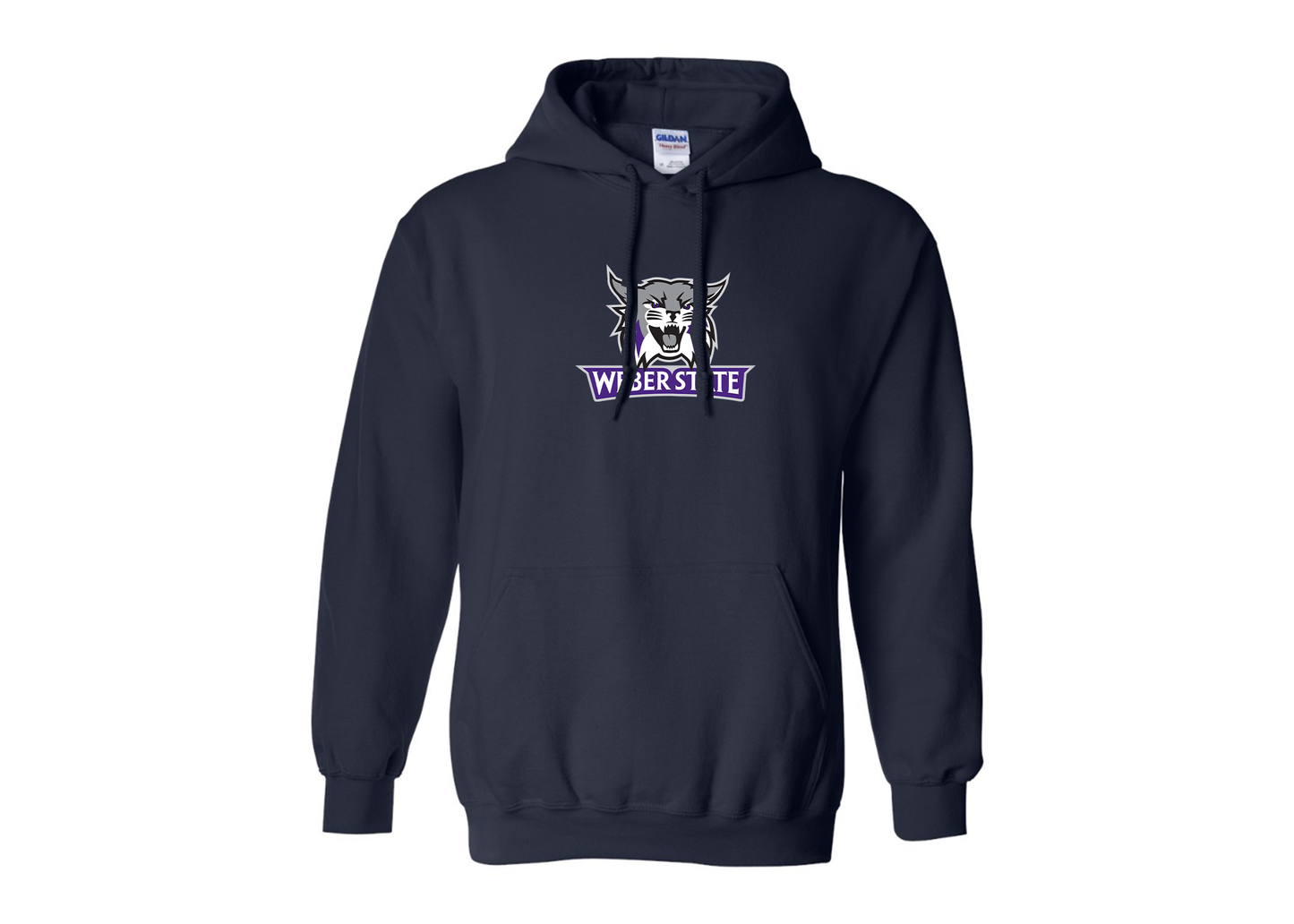 Men's Weber State Wildcats Gildan  Heavy Blend Hooded Sweatshirt