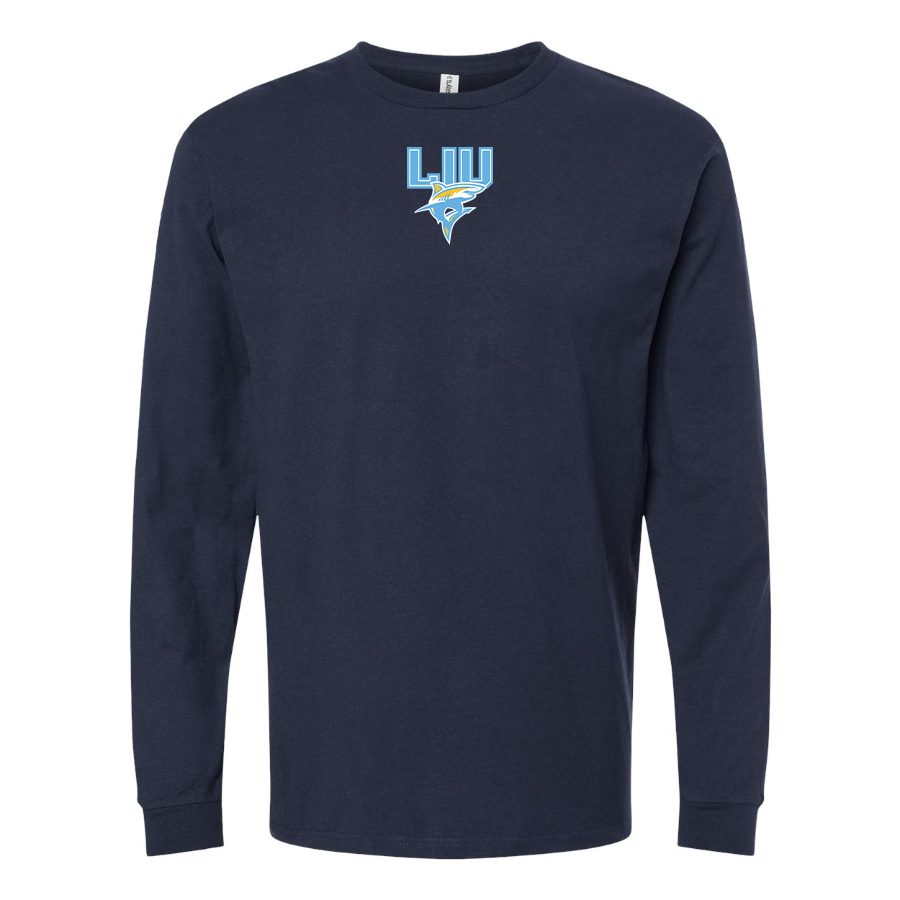 Men's LIU Brooklyn Blackbirds Logo Long Sleeve T-Shirt