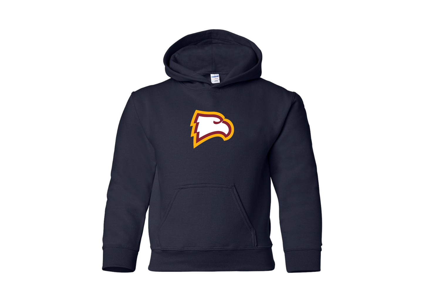 Youth Winthrop Eagles Gildan Heavy Blend  Hooded Sweatshirt