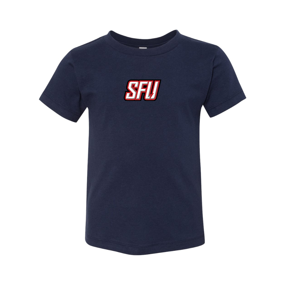 Saint Francis Red Flash Logo BELLA  CANVAS Toddler Jersey Tee