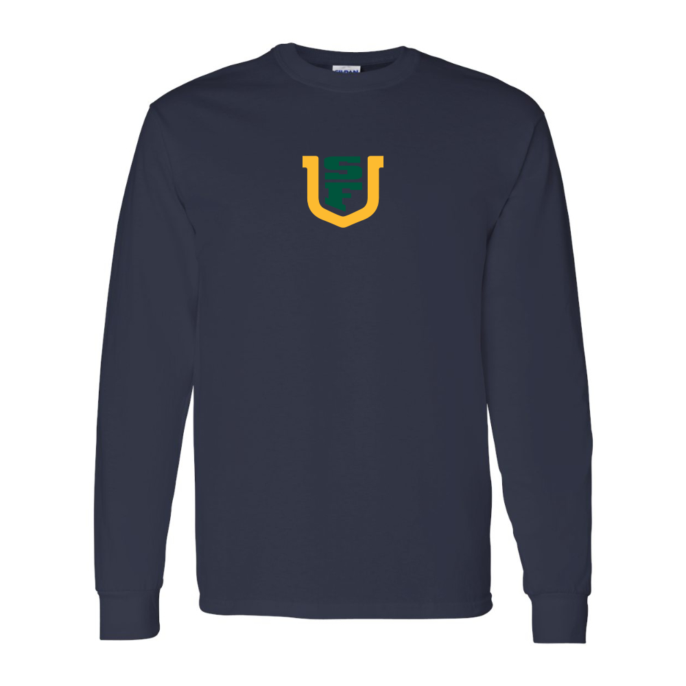 Men's San Francisco Dons Logo Gildan Heavy Cotton Long Sleeve T-Shirt