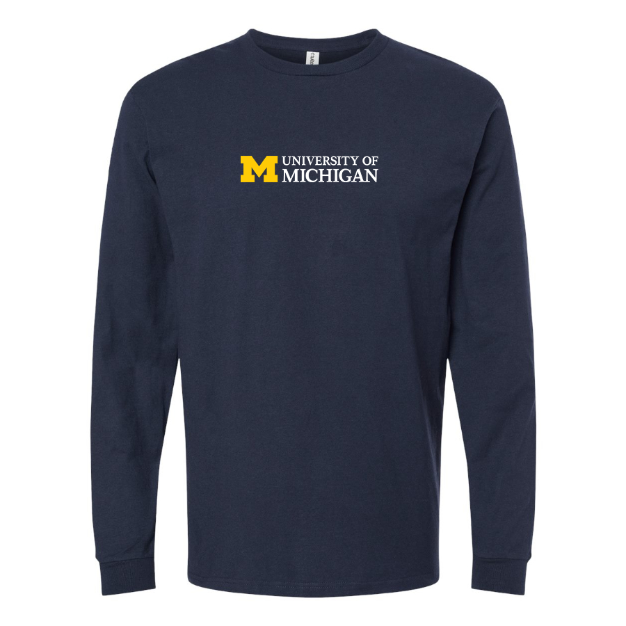 Youth University of Michigan Logo Cotton Long Sleeve T-Shirt