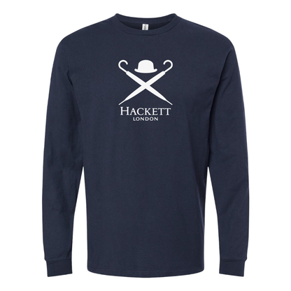 Men's Hackett London Logo Long Sleeve T-Shirt