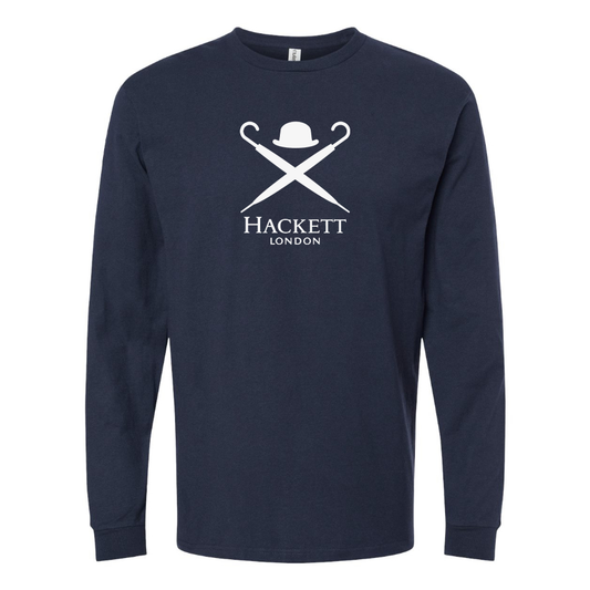 Men's Hackett London Logo Long Sleeve T-Shirt