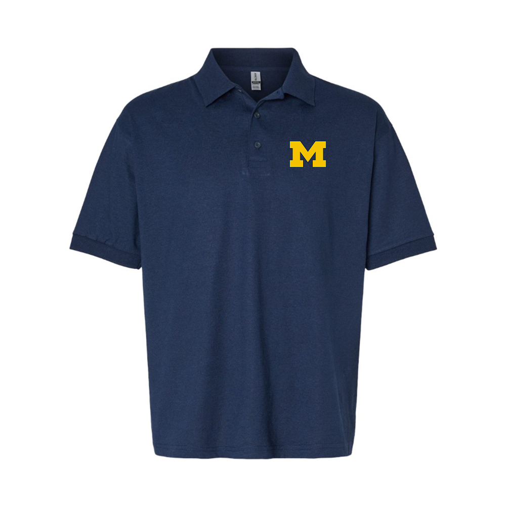 Men's Michigan Wolverines Logo Dry Blend Polo