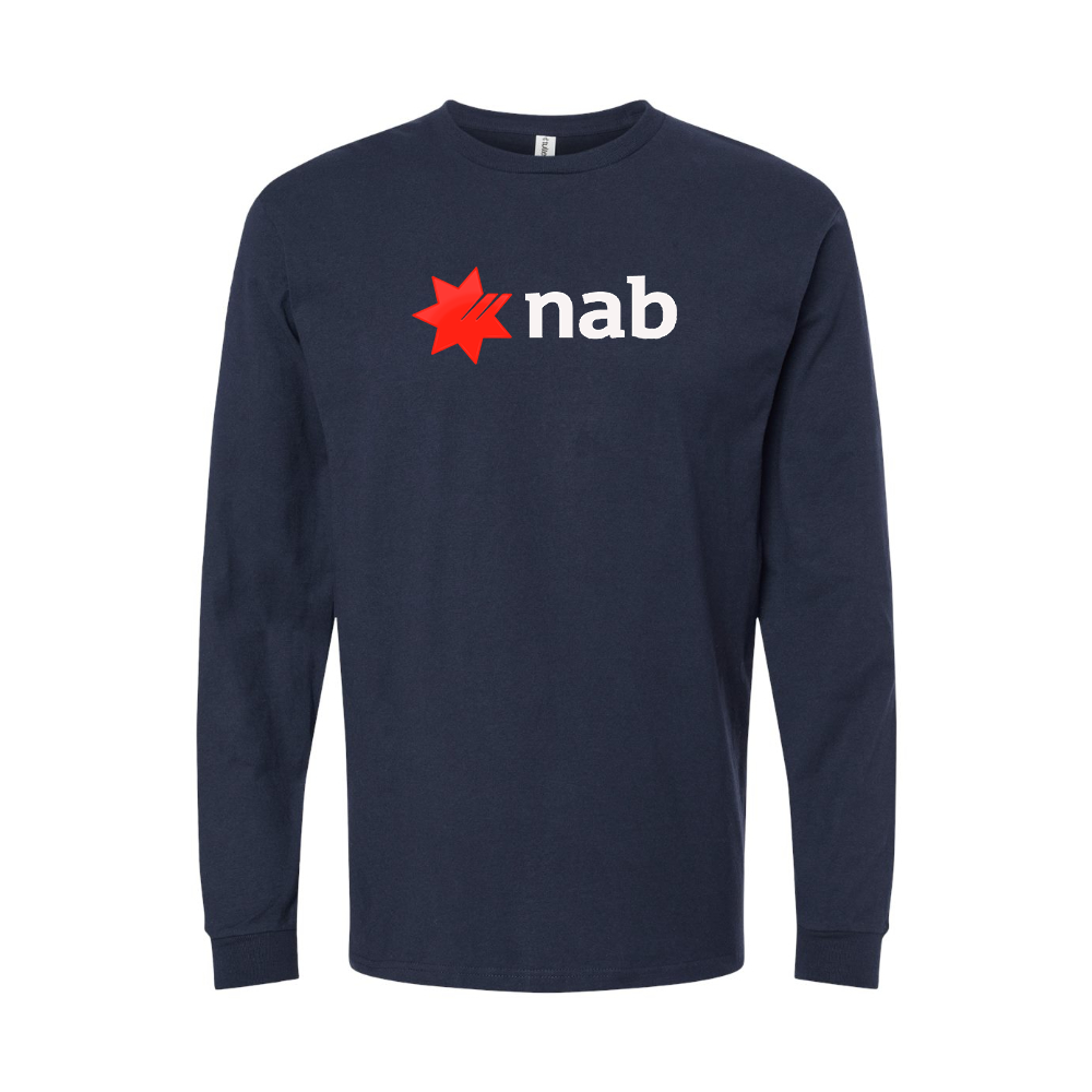 Men's NAB (National Australia Bank) Logo Long Sleeve T-Shirt