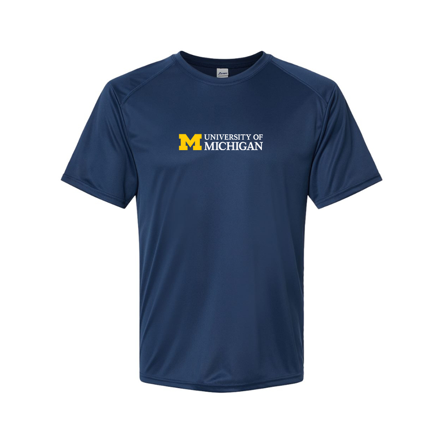 Men's University of Michigan Logo Polyester T-Shirt