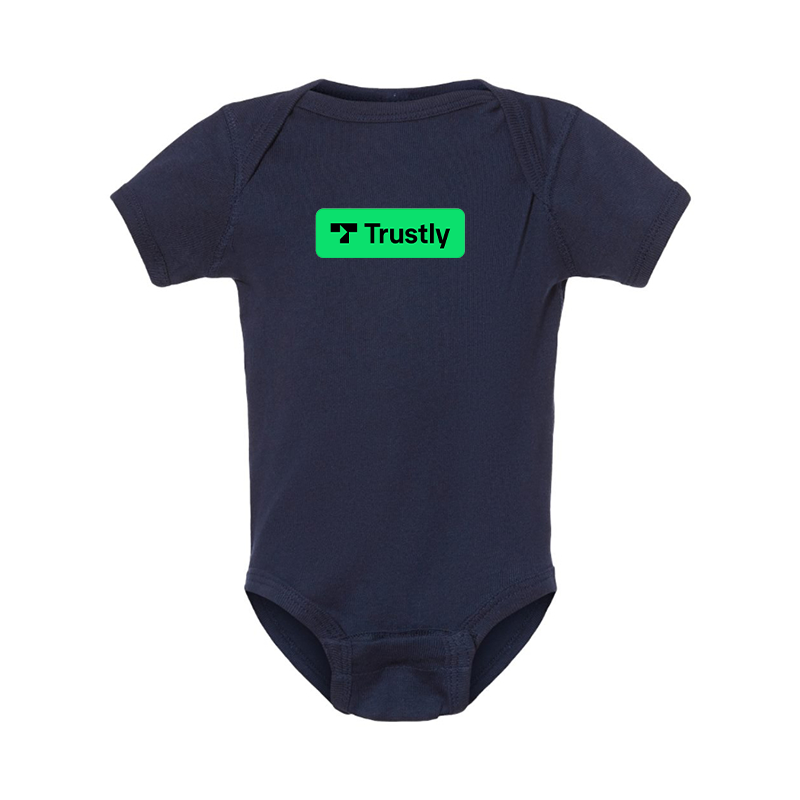 Trustly Horizontal Logo Baby Romper Onesie