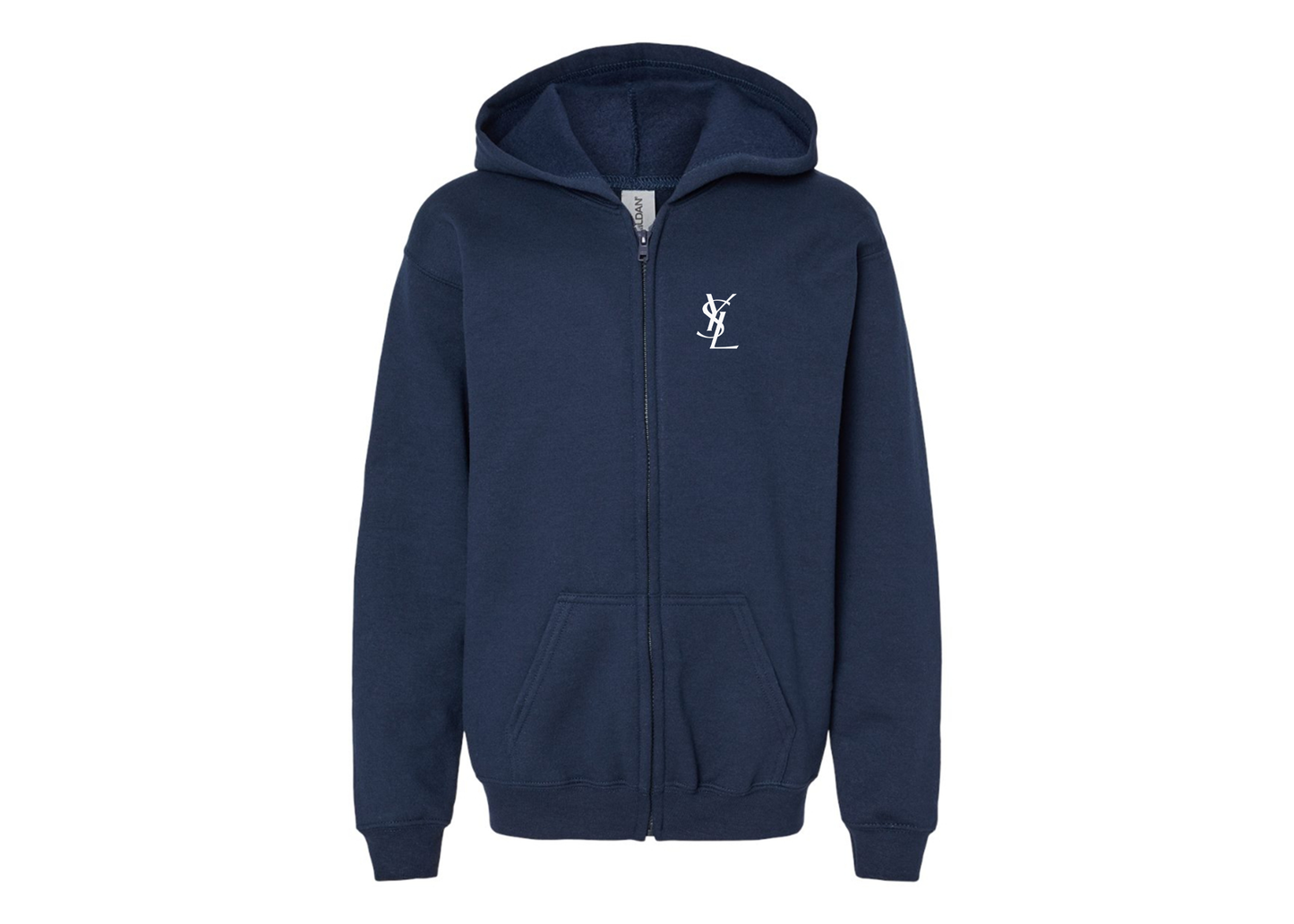 Gildan Heavy Blend Youth YSL Full Zip Hooded Sweatshirt