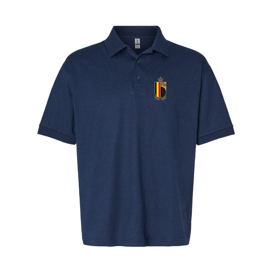 Men's Belgium National Soccer Team Dry Blend Polo