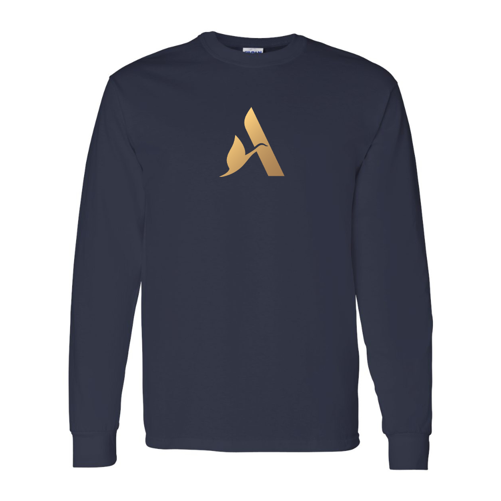 Men's Accor Golden Logo Gildan Heavy Cotton Long Sleeve T-Shirt
