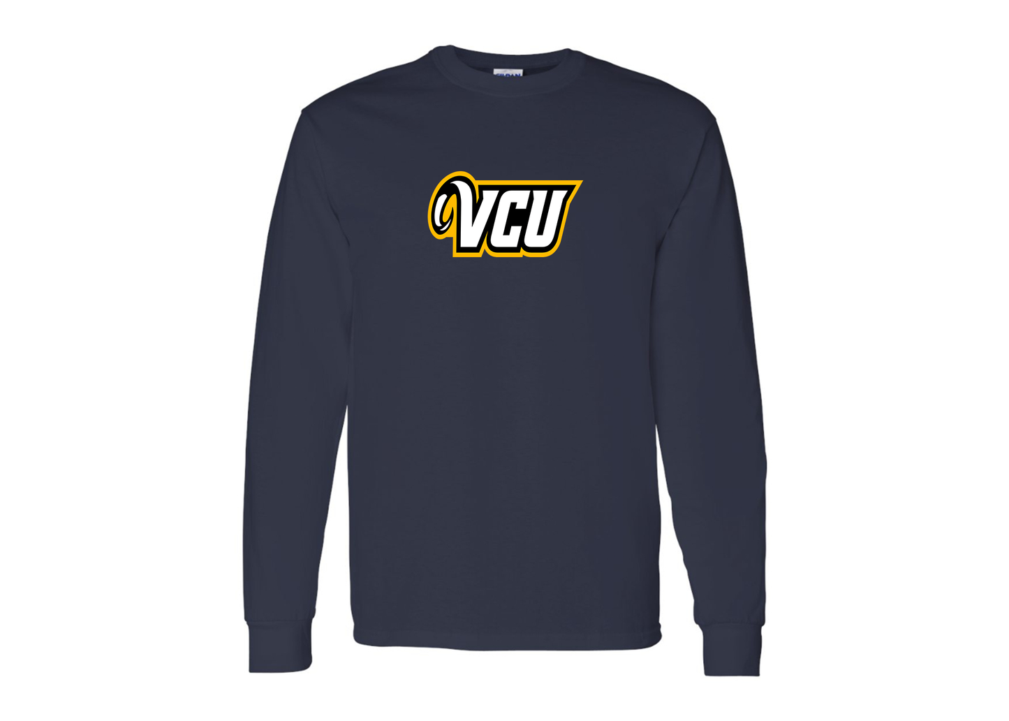 Men's Virginia Commonwealth Rams Gildan Heavy Cotton Long Sleeve T-Shirt