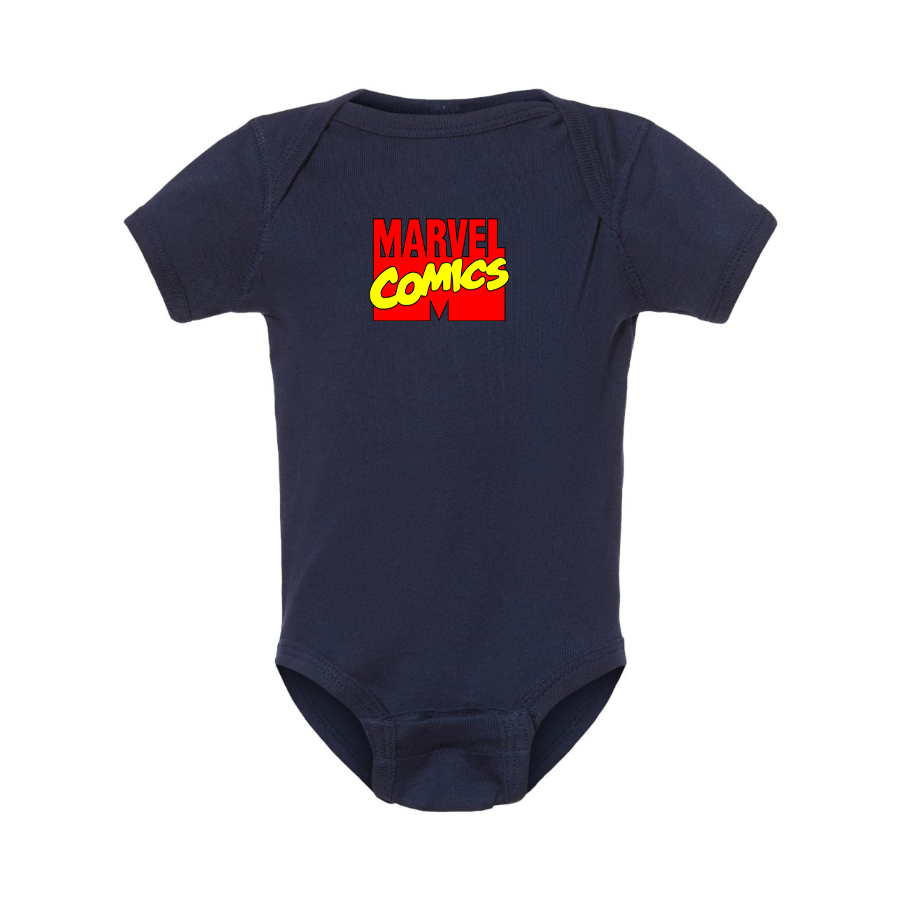 Marvel Comics Logo Baby Romper Onesie