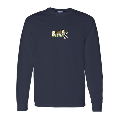 Men's Siena Saints Logo Gildan Heavy Cotton Long Sleeve T-Shirt