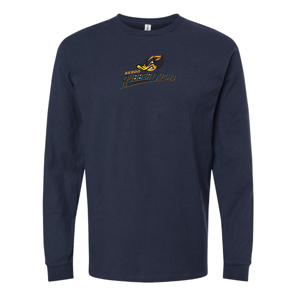 Men's Akron RubberDucks Logo Long Sleeve T-Shirt