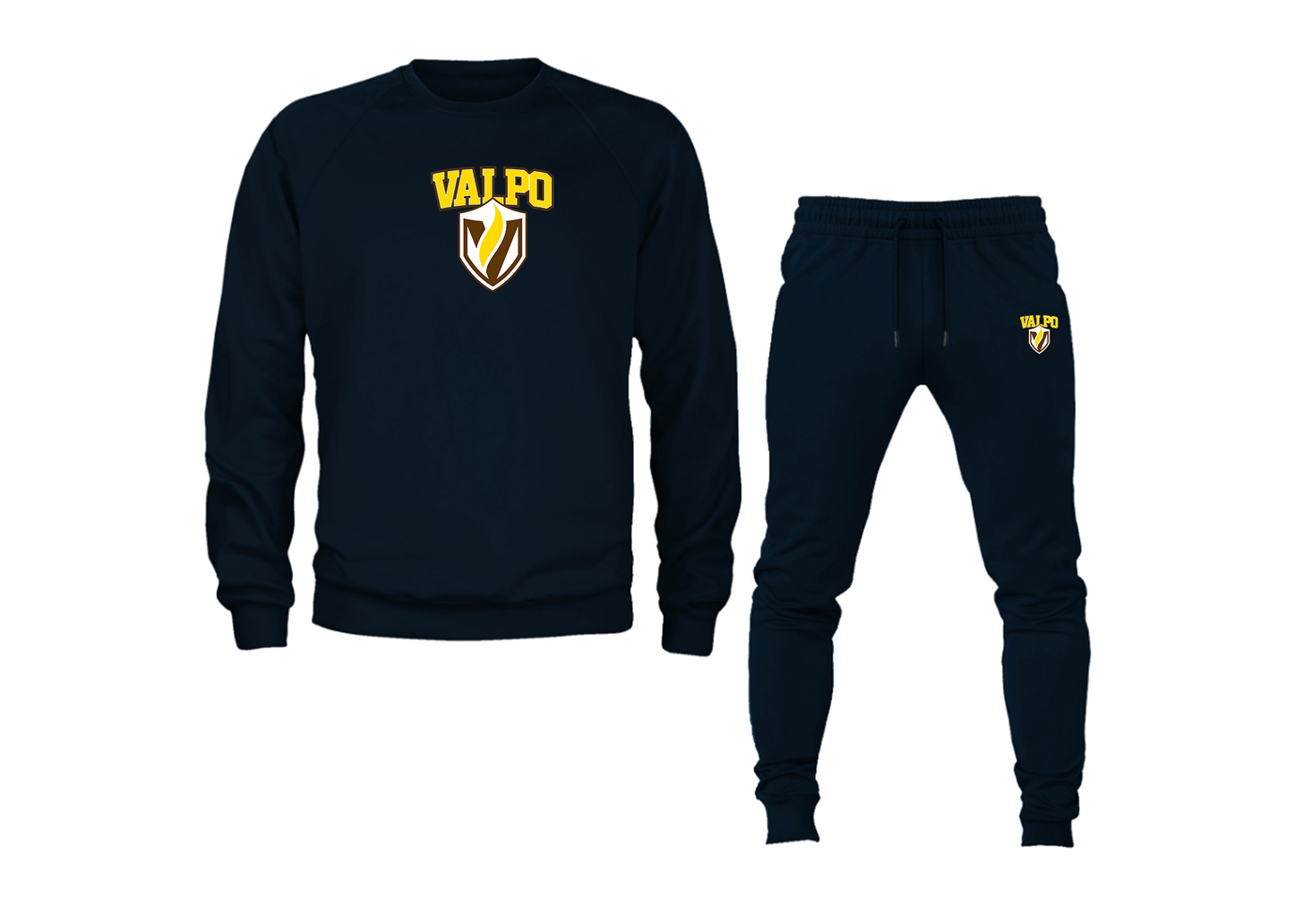 Men's Valparaiso Crusaders Crewneck Sweatshirt Joggers Suit