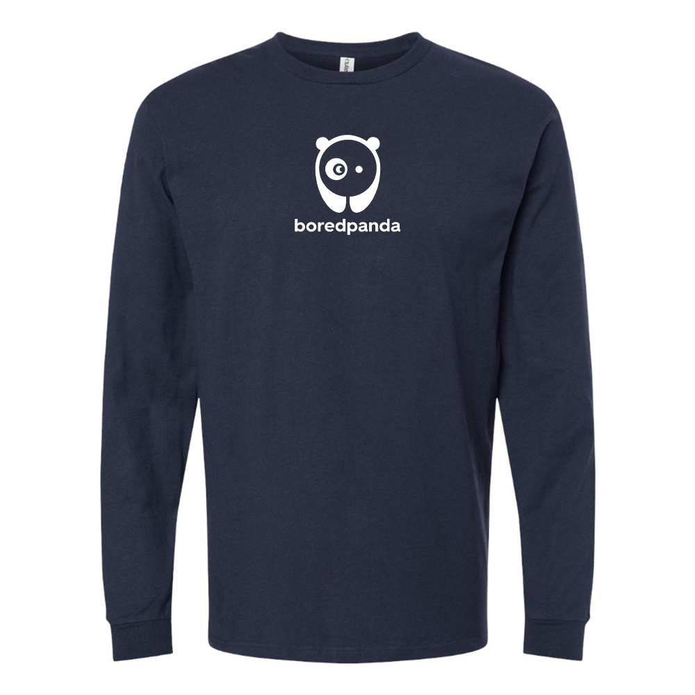 Youth Bored Panda Logo Cotton Long Sleeve T-Shirt