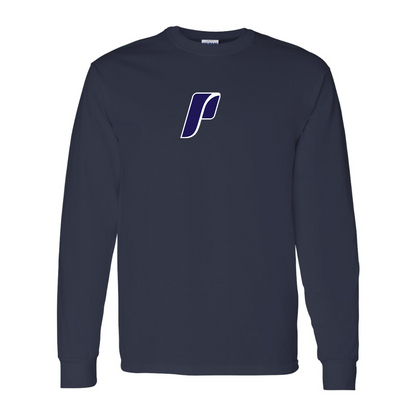 Men's Portland Pilots Logo Gildan Heavy Cotton Long Sleeve T-Shirt