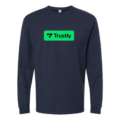Men's Trustly Horizontal Logo Long Sleeve T-Shirt