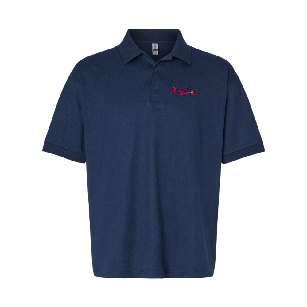 Men's Atlanta Braves Logo Dry Blend Polo