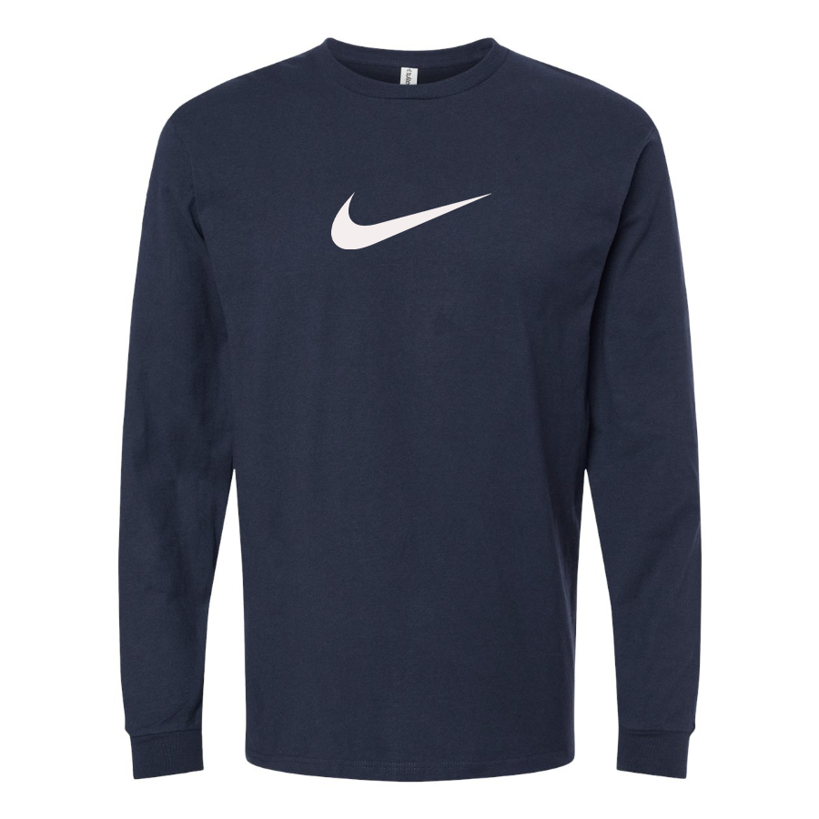 Youth Nike Wave Logo Cotton Long Sleeve T-Shirt