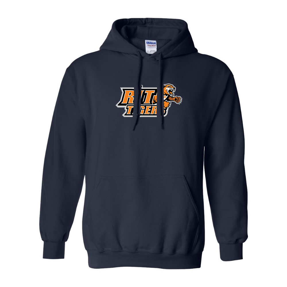 Men's RIT Tigers Logo Gildan  Heavy Blend Hooded Sweatshirt
