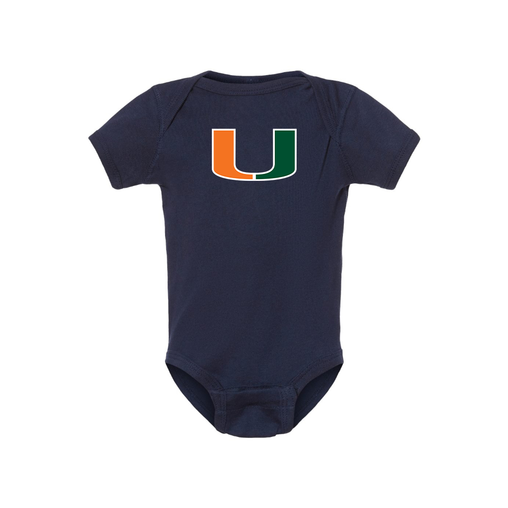 Miami Hurricanes Logo Baby Romper Onesie